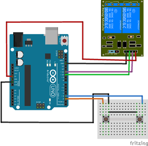 Relay connection with arduino