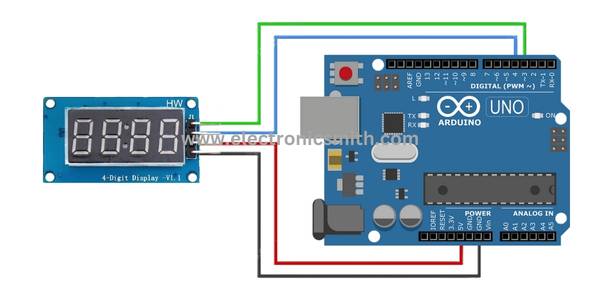 TM1637 connection with arduino
