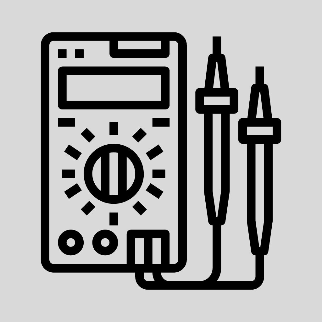 multimeter basic electronics logo
