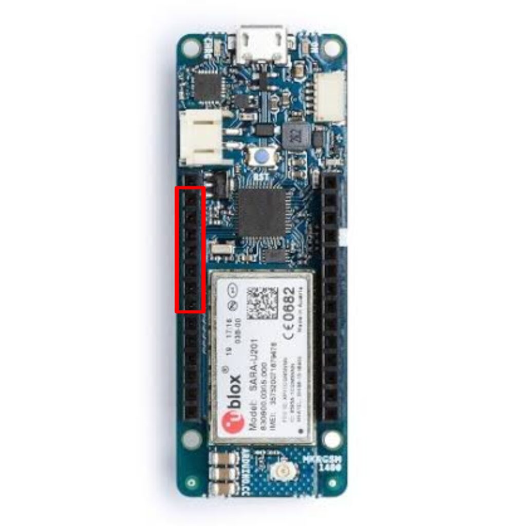 Arduino MKR GSM 1400 Pinout