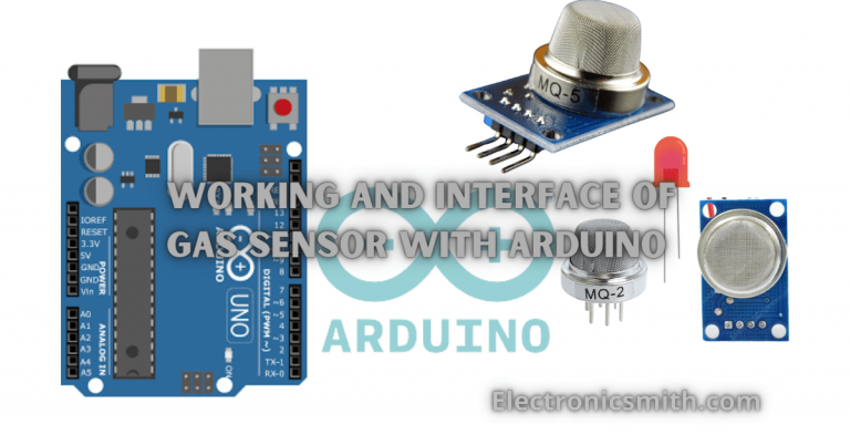 Working and interface of gas sensor with Arduino