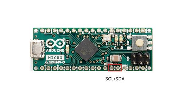 Arduino Micro communication I2C pins