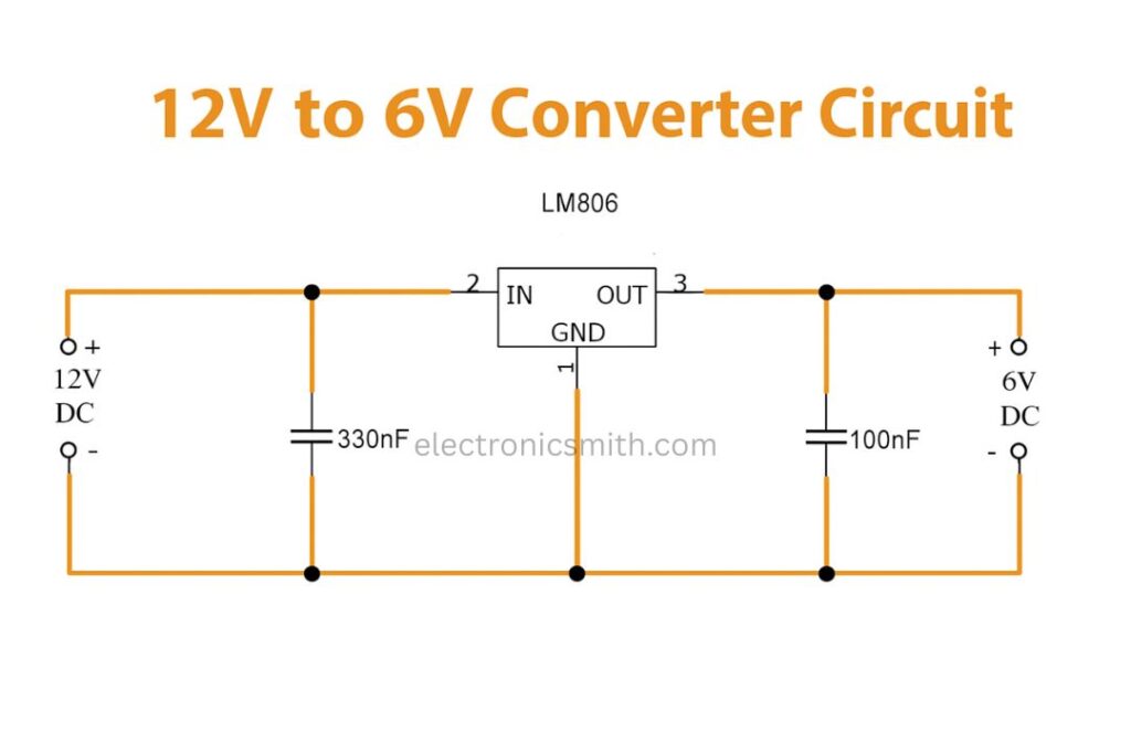 7806 voltage regulator circuit digram 